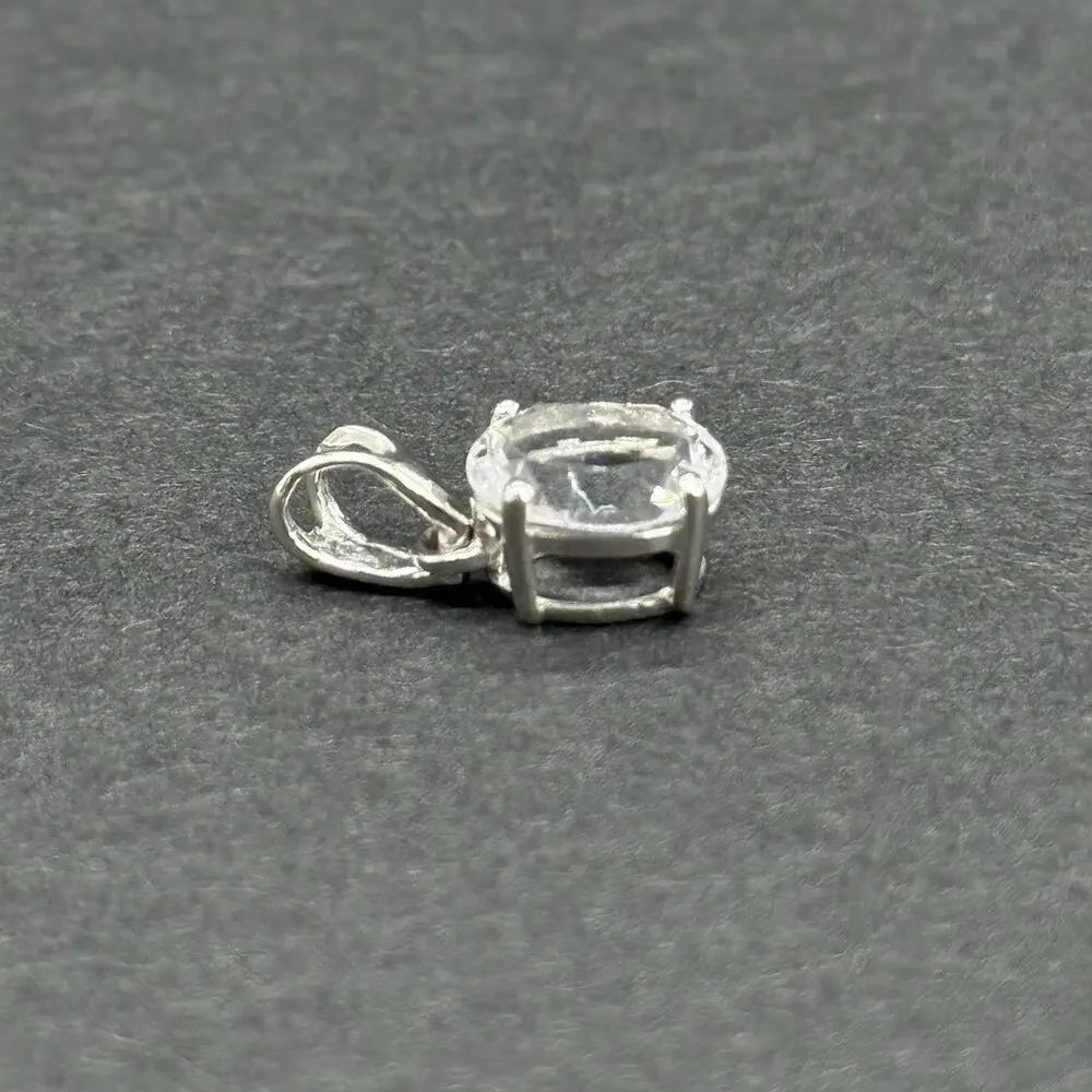 316L Surgical Stainless Steel Ring Size 6 Pendant Earrings Clear Crystal Lot
